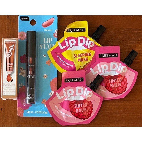BRAND NEW Lip Mask, Tinted Balms, Lip Stain & Lip Ointment Set - Picture 1 of 1